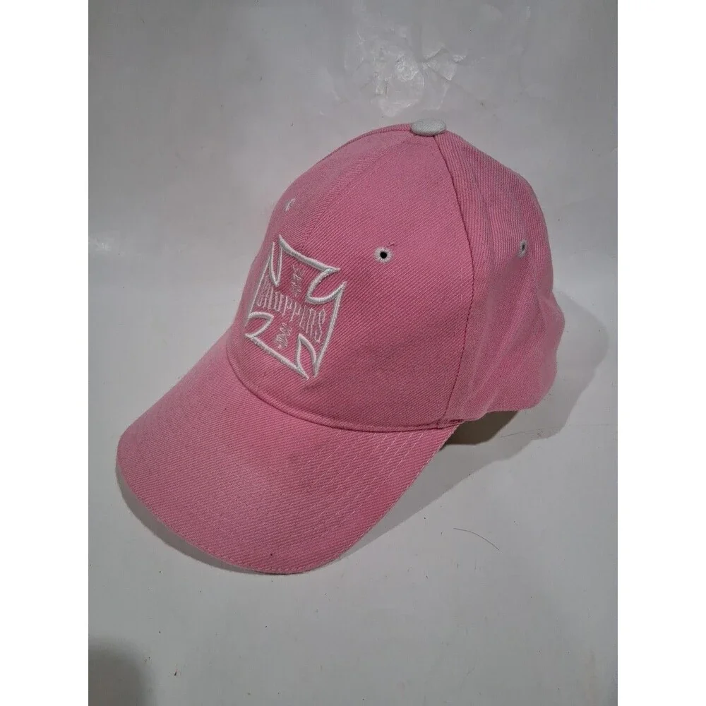 West Coast Choppers Baseball Cap Men One Size Pink Embroidered Logo Strapbacj